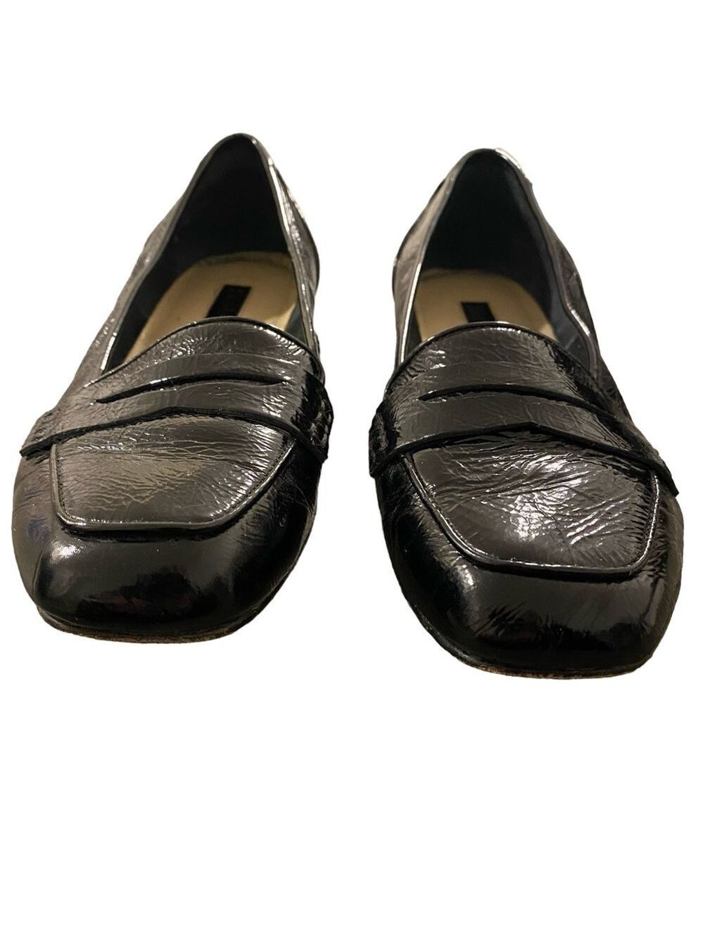 Enzo Angiolini Black Patent Leather Loafers - Picture 5 of 12